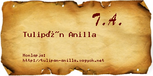 Tulipán Anilla névjegykártya